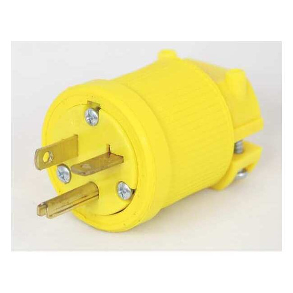 Straight Blade Plug, 5-20P, 20 A, 125V AC, 2 Pole, Screw Terminals, Grounded