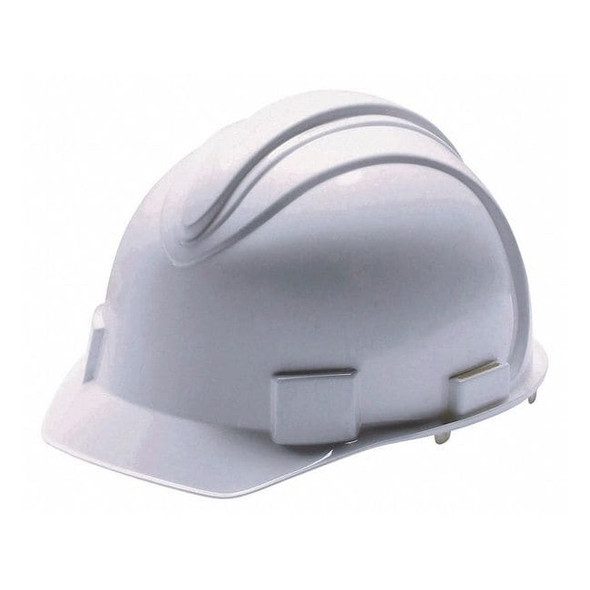 Hard Hat, Charger*, Polyethylene, 4 Point Ratchet, Type 1, Class E, White
