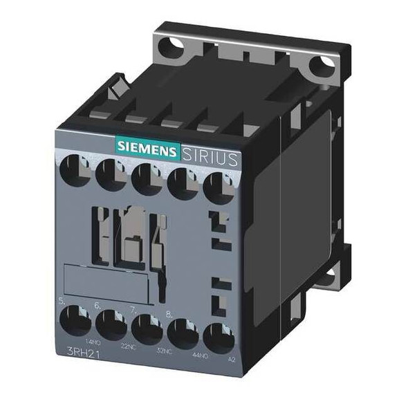 Siemens IEC Control Relay,2NO/2NC,24VAC,10A 3RH21221AB00