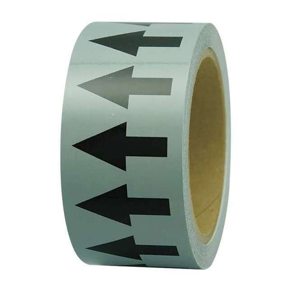 Incom Arrow Tape,Gray,1in W,108ft Roll L PMA157