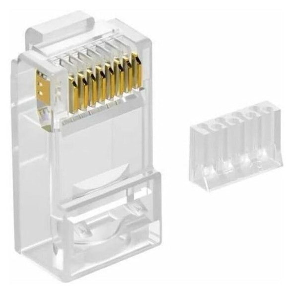 Monoprice Modular Plug, RJ45, With Insert,PK100 7266