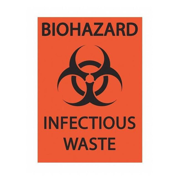 Zing DOTHandlingLabel,Orange,Polystyrene,PK2 1914S