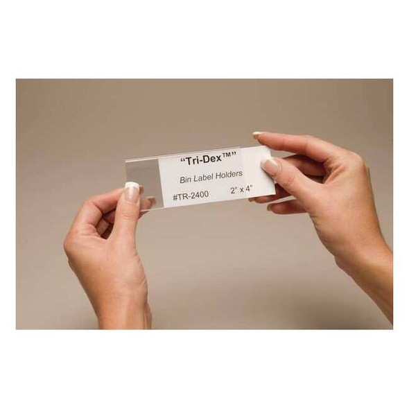 Tri-Dex Tri Dex Label Holder, 2in.x 4in.,PK25 TR-2400