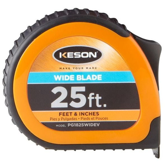 Keson 25 ft Tape Measure, 1 3/16 in Blade PG1825WIDEV