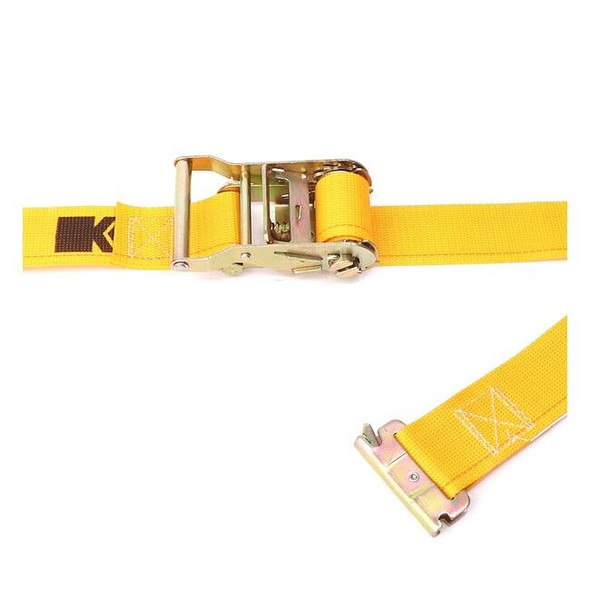 Kinedyne Logistic Ratchet Strap,12ft x 2In,1000lb 641201GRA
