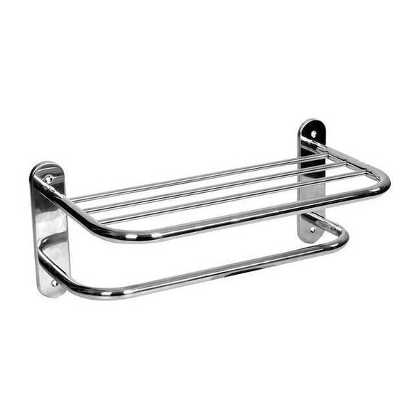 Wingits Towel Rack, 24in.Lx10in.W, Polished Chrome WMRBS24