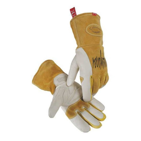 1810 Welding Gloves, Gauntlet Cuff, Keystone Thumb, Premium Cowhide, L, 1 PR