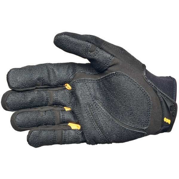 Superduty(TM) Mechanics Gloves, Synthetic Leather Palm, Nylon, Spandex Back, M, Black