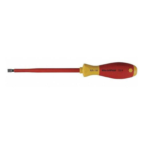 Wiha Insulated Slotted Screwdriver 5/16 in Round 32042