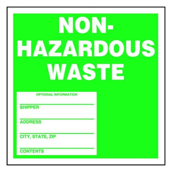 Accuform DOT Handling Label, Vinyl, 6" W, 6" H MHZW11EVC