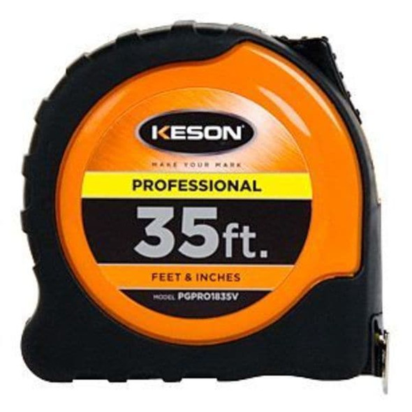 Keson 35 ft Tape Measure, 1 in Blade PGPRO1835V