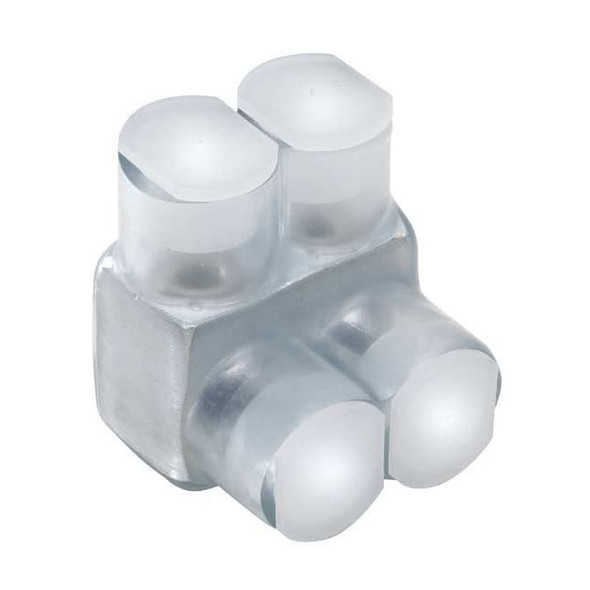 Burndy MultitapConnector,Alum,Clear,Hex,2Port BIT2/0
