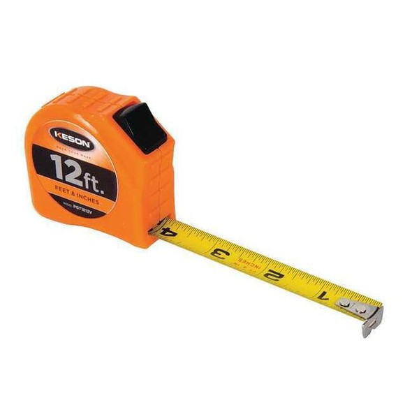 Keson 12 ft Tape Measure, 5/8 in Blade PGT1812V
