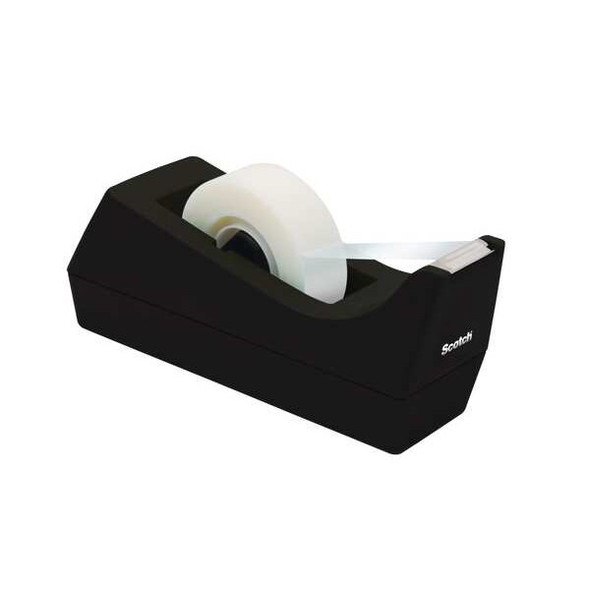 Scotch Desktop Tape Dispenser,Weighted Base,Blk C38BK Scotch Desktop Tape Dispenser,Weighted Base,Blk C38BK
