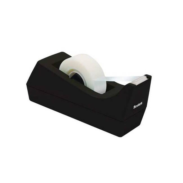 Scotch Desktop Tape Dispenser,Weighted Base,Blk C38BK
