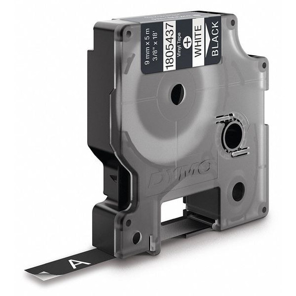 Dymo Label Tape Cartridge, White/Black, Labels/Roll: Continuous 1805437