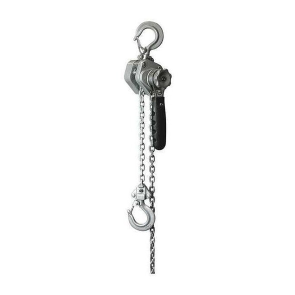 Lever Chain Hoist, 500 lb Load Capacity, 5 ft Hoist Lift, 27/32 in Hook Opening