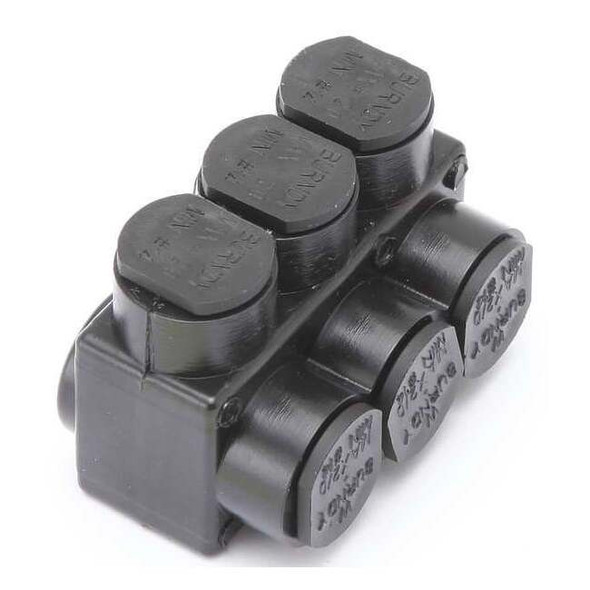 Burndy Insulated Multitap Connector,2.19 In. L 1PL2/03