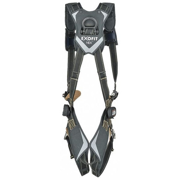 ExoFit NEX(TM) Arc Flash Full Body Harness, M, 420 lb., Quick-Connect Chest/ Back D-Ring