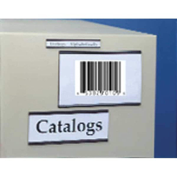 Aigner Index Label Holder, Mag, 1x6, Bk/Br, PK25 MC106