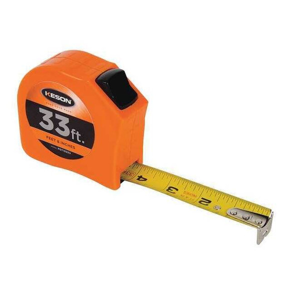 Keson 33 ft Tape Measure, 1 in Blade PGT1833V