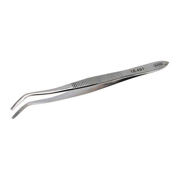 Aven Tweezer,Spade Offset,4-1/2in.L 18491