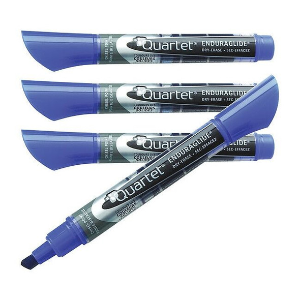 Quartet Dry Erase Marker, Chisel Tip, Blue, PK12 Low Odor 5001-3MA