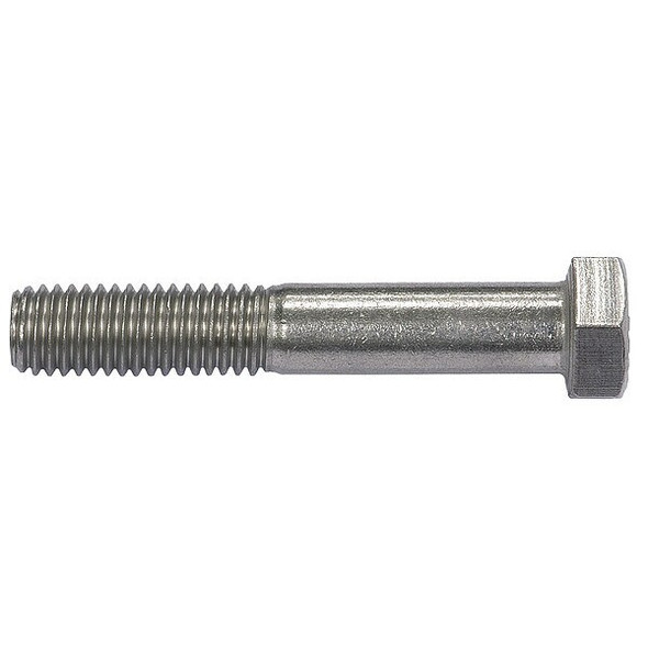 18-8, 5/8"-11 Hex Head Cap Screw, Plain Stainless Steel, 5-1/4 in L, 5 PK