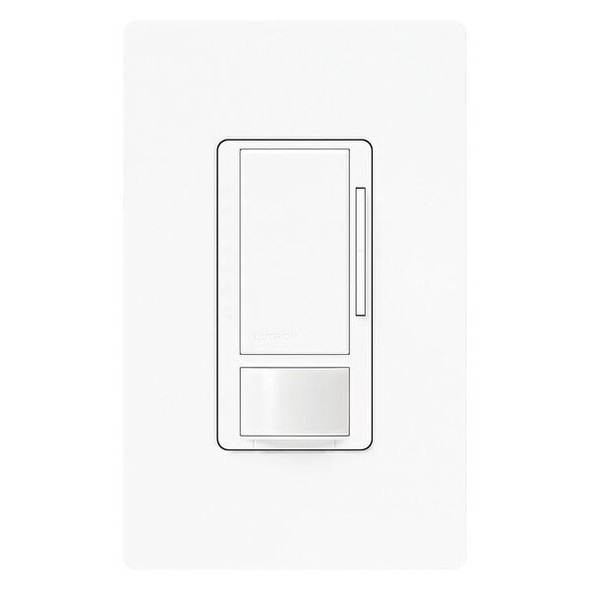 Lutron Occ/Vac Dimmer Snsr,Wall,White MS-Z101-WH