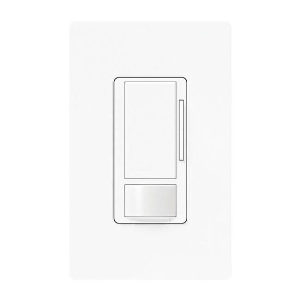 Lutron Occ/Vac Dimmer Snsr,Wall,White MS-Z101-WH