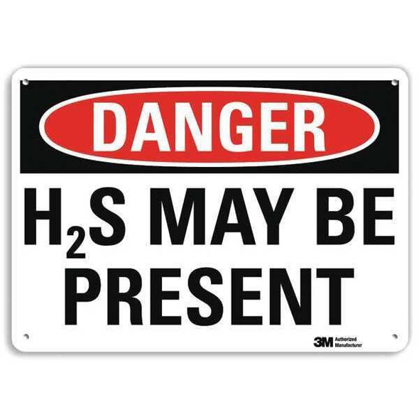 Lyle Danger Sign,10 in x 14 in,Aluminum U3-1541-RA_14X10