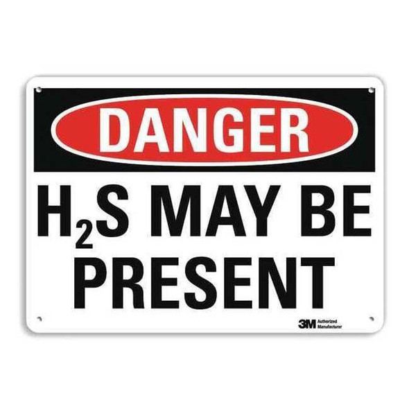 Danger Sign, 10 in H, 14 in W, Vertical Rectangle, English, U3-1541-RA_14X10