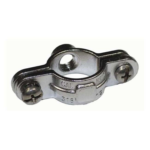 Clamp, Conduit; Pipe Use, 3/4 in, 316 Stainless Steel, Polished Brite