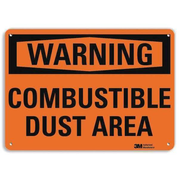 Warning Sign, 10 in H, 14 in W, Horizontal Rectangle, English, U6-1043-RA_14X10