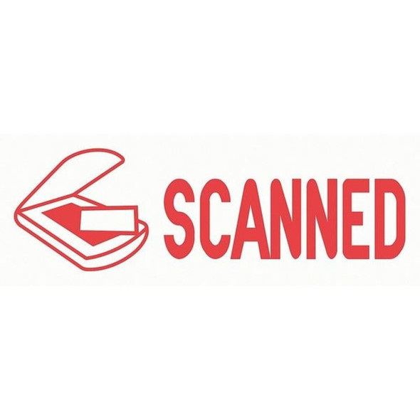 Accu-Stamp2 Message Stamp,Scanned,Red,36 038932
