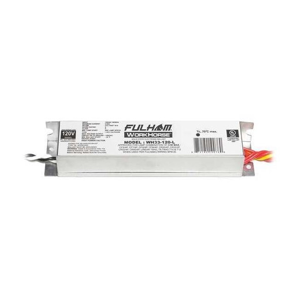 Fulham 5 to 64 Watts, 1, 2, 3, or 4 Lamps, Electronic Ballast WH33-120-L