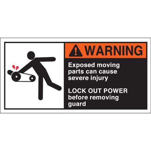 Brady Label,2 1/2 in x 5 in,Polyester,PK5 96155