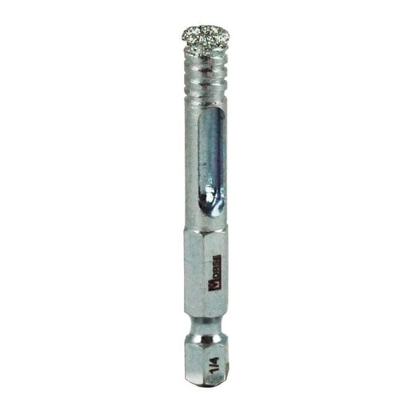 Morse Hole Saw,Diameter:1/4",Diamond Grit DGM04C