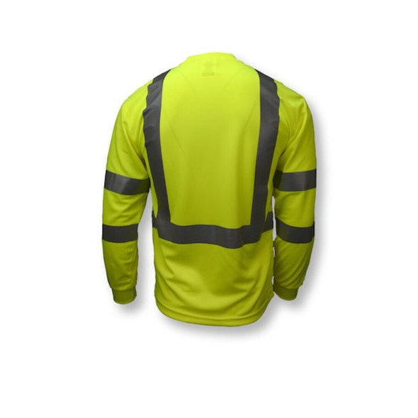 Long Sleeve Shirt, Type R Class 3, Birdseye Mesh, Hi-Vis Green, XL  ST21-3PGS-XL