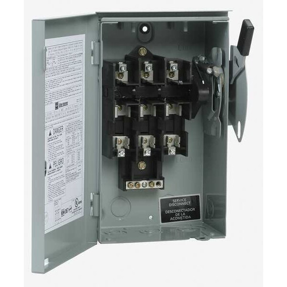 Eaton Nonfusible, Safety Switch, General Duty, 240 V, 3PST DG322URB