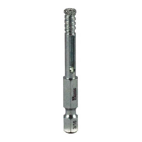 Morse Hole Saw,Diameter:3/16",Diamond Grit DGM03C