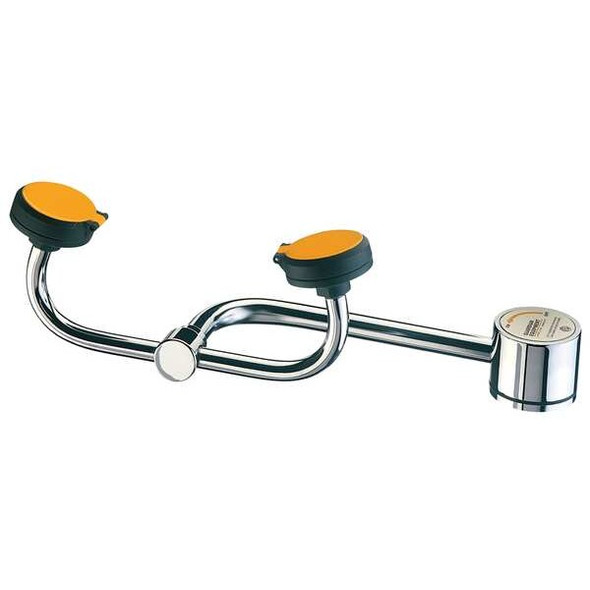 Plumbed Eyewash, Counter Mount, Plumbed, 4 5/12 in H., 13 in W