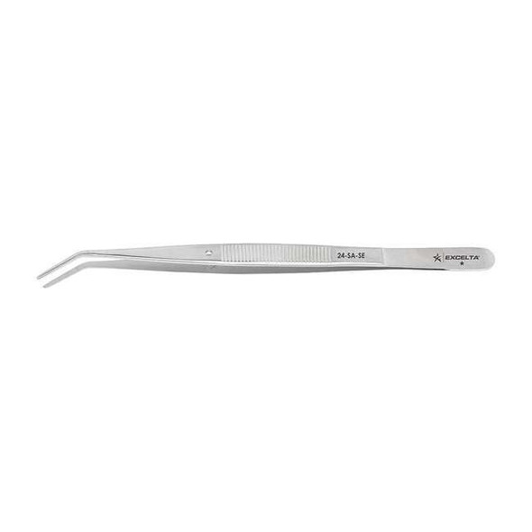 Excelta 6 in. Stainless Steel Strong Blunt Tweezer 24-SA-SE