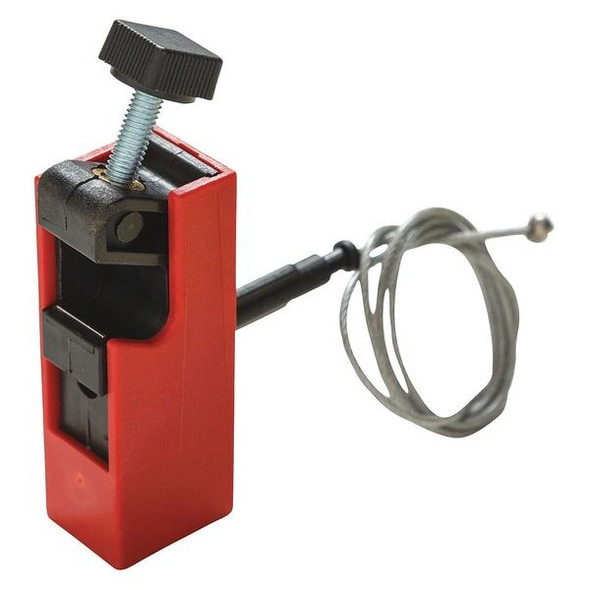 Brady Breaker Lockout,Clamp On,Nylon 2Ft Cable 51254