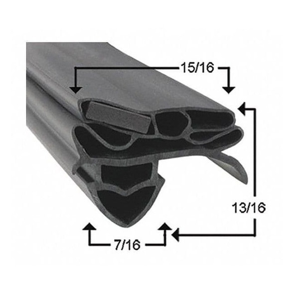 True Manufacturing WideGasket,Black,53-5/8inH,25-1/16inW 811135