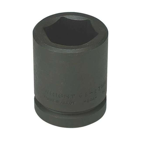 3/4 in Drive Impact Socket Standard Socket, black oxide, Steel,46 mm