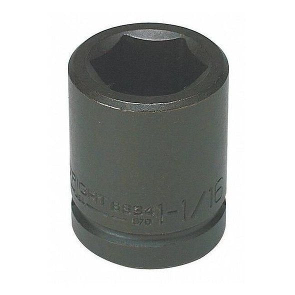 3/4 in Drive Impact Socket Standard Socket, black oxide, Steel,1 5/16 in
