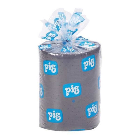 Pig Sorbent Roll, 14 gal, 16 in x 150 ft, Universal, Gray, Polypropylene MAT2005