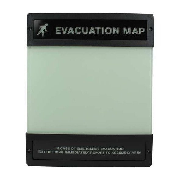 Manufacturer Varies Evacuation Map Holder,8-1/2 in. x 11 in. DTA240
