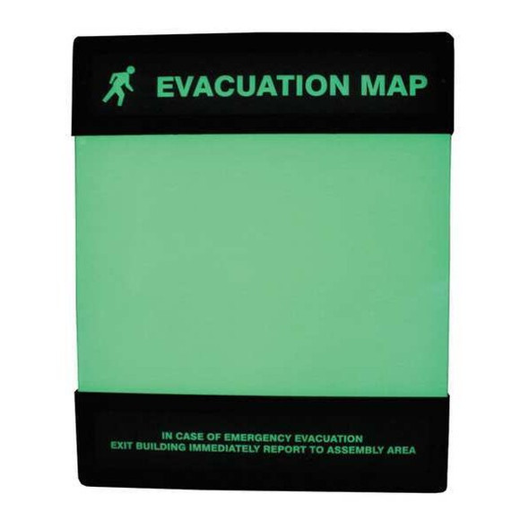 Manufacturer Varies Evacuation Map Holder,8-1/2 in. x 11 in. DTA238